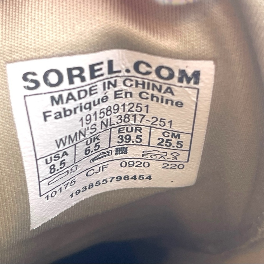 Sorel Evie Sport Lace Bootie Lug Sole Size 8.5 - Picture 14 of 15